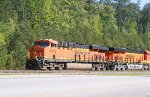 BNSF 6563 leads a quartet of units